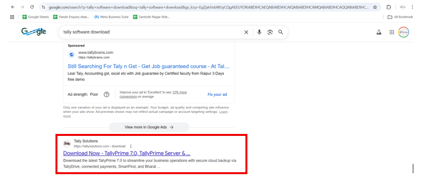 tally software download