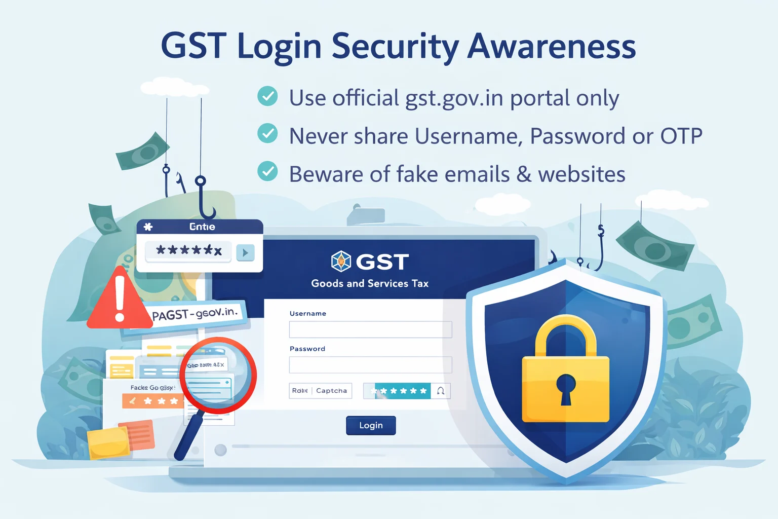 GST Login Security Awareness